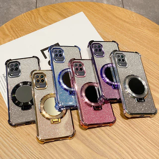 เคส For Samsung A42 5G / Samsung A12 / Samsung A22 4G / Samsung M22 4G / M12 / M42 5G tpu กระจกป้องกันการตกสี่มุมและกันกระแทก CDJM ขาตั้งเคสโทรศัพท์