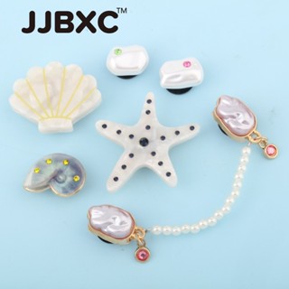 JJBXC ตัวติดรองเท้า charm หัวเข็มขัดลายเปลือกหอยและหอยสังข์ …