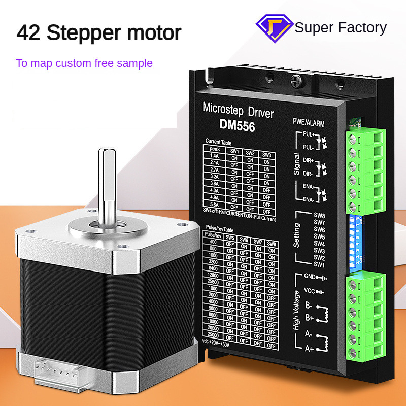42 Stepper Motor NEMA17 Micro AC Motor 3D เครื่องพิมพ์ Silent Gear Stepper Motor Motor Motor