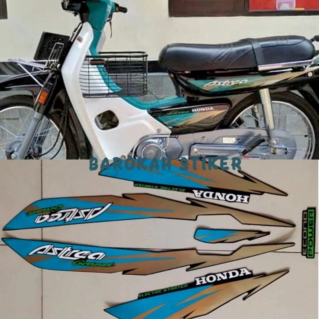 Honda Astraa Grand Elegant Limited Edition STRIPING STICKER 95 96 97 Light Blue Tosca
