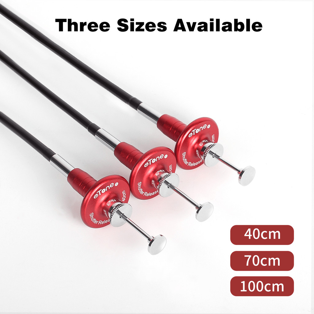 สายลั่นชัตเตอร์แบบกลไกพร้อม B-Lock: 40/70/100CM สําหรับกล้องเกลียว (Leica, Hasselblad, Etc.)