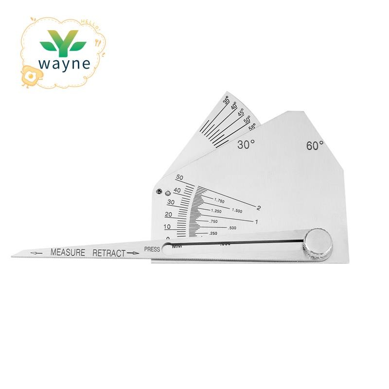 Skew-T Fillet Weld Gauge Gage Checking มุมของสมาชิกแนวตั้ง Weld -การตรวจสอบการเชื่อมด้านข้าง Obtuse