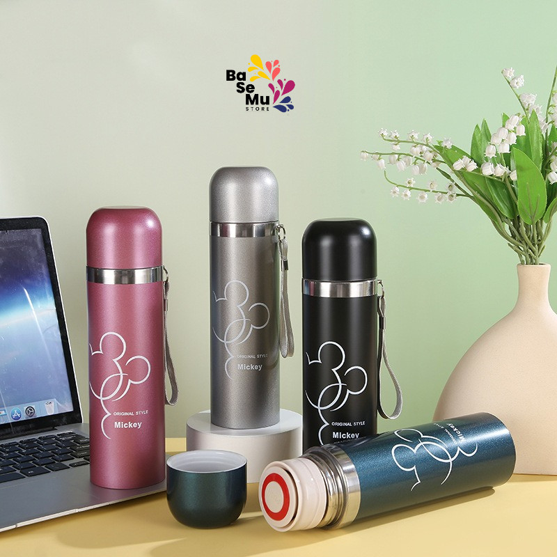 TERMOS Mickey Mouse Anti-rust Thermos 500ML / Mickey Mouse Thermos สแตนเลสทนความร้อน 500ml JX49