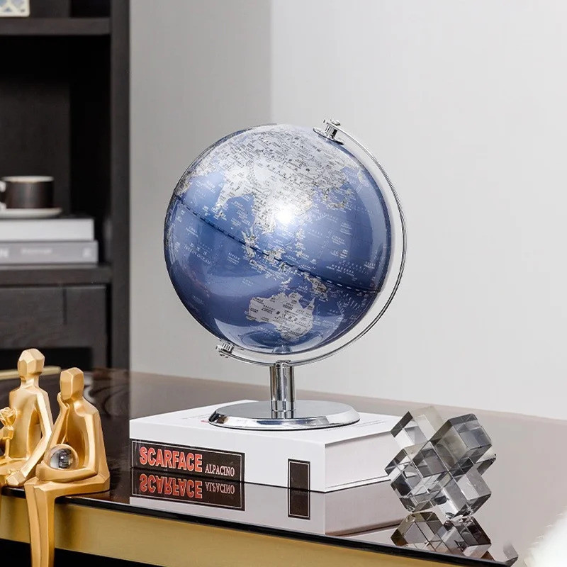 [Legend6] ภาษาอังกฤษ Retro Globe แผนที่ตกแต่งบ้านตกแต่งสํานักงาน World Globe ตกแต่งโต๊ะเครื่องประดับโรงเรียนเด็กภูมิศาสตร์การศึกษา Globe - รูปที่ 2