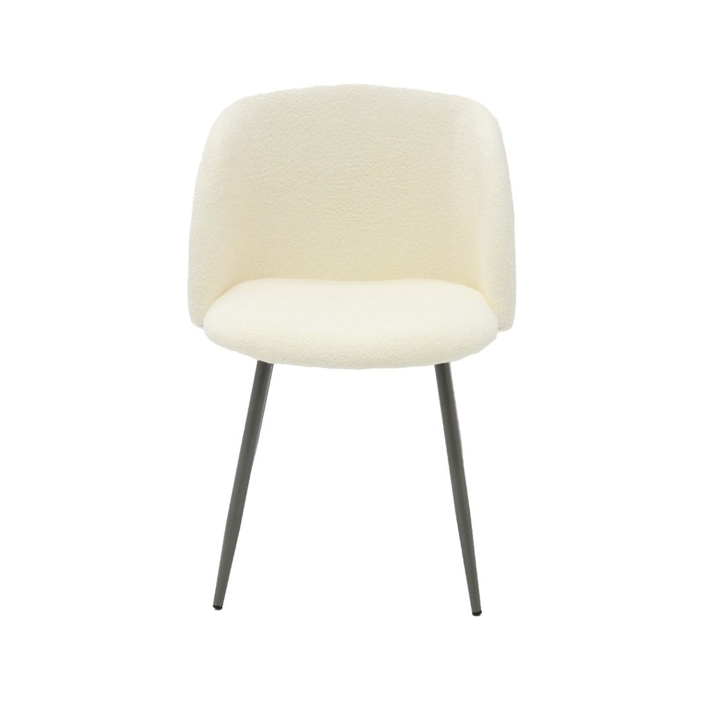 Koncept Furniture เก้าอี้ KC-PLAY รุ่น JAENO ขาเหล็กเทา ผ้าครีม (55x60x81  ซม.)  แบรนด์ KONCEPT FURNITURE