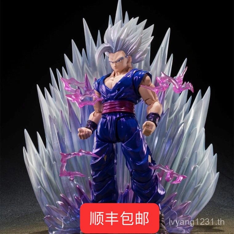 แพ็คเกจขายดี SF Bandai SHF Beast Son Gohan Dragon Ball Super Son Gohan Silver-haired Beast Form ไม่ม