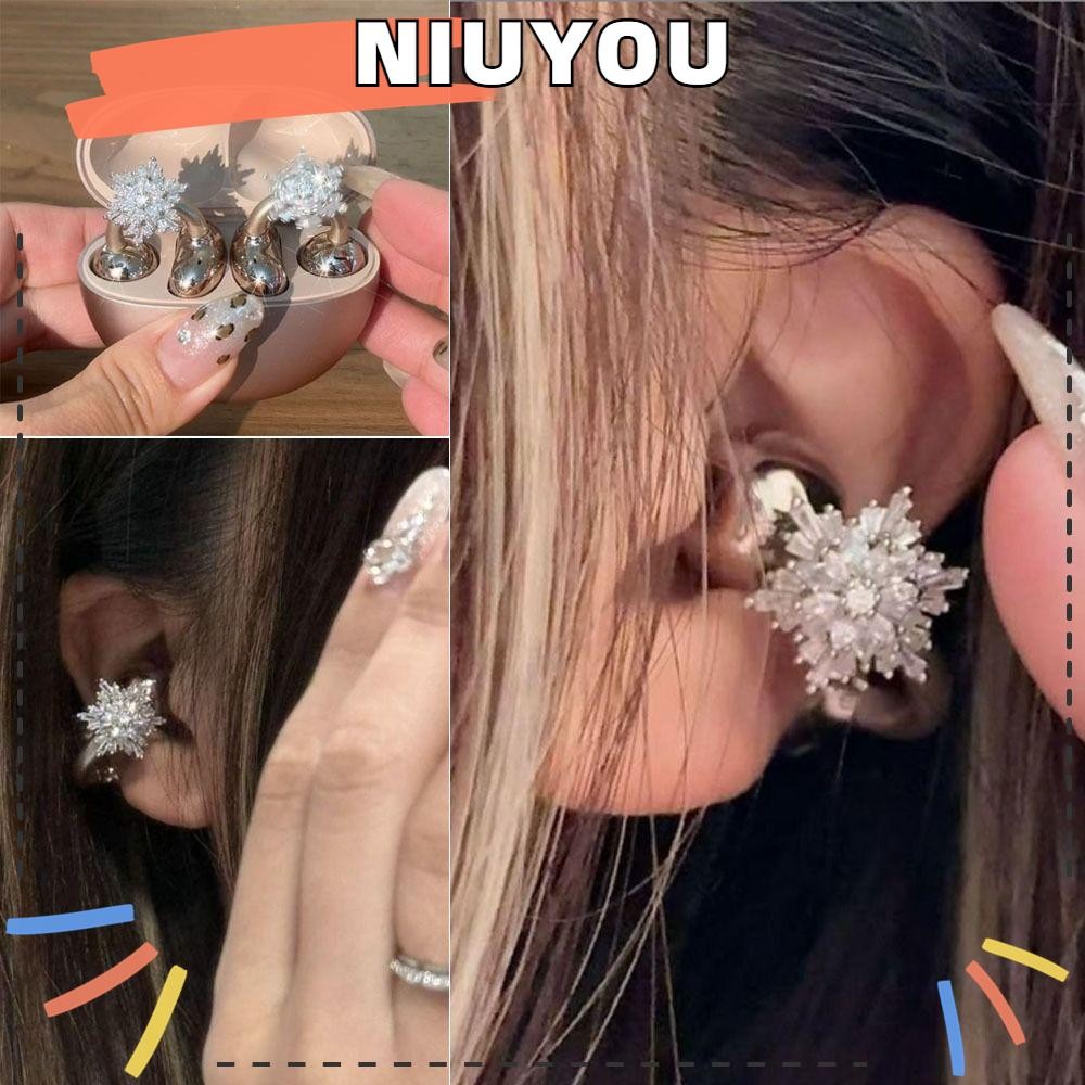 หัวเข็มขัดและคลิปตกแต่งสำหรับหูฟัง พร้อมเพทายหมุน DIY