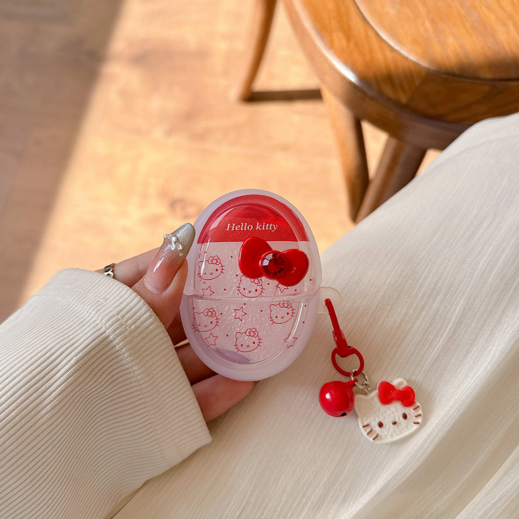 สําหรับHUAWEI FreeBuds 4 5 6 7 i 4E SE PRO 3 2 + FreeClip Hello Kitty Cat Soft Tpuกรณีฝาครอบป้องกัน ราคา ถูกที่สุด ดีลบีเคเค แกลเลอรีภาพที่ 8