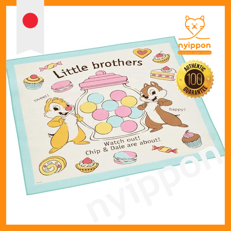 Skater Lunch Cloth Chip & Dale Sweets Disney Made in Japan 43×43cm KB4-A