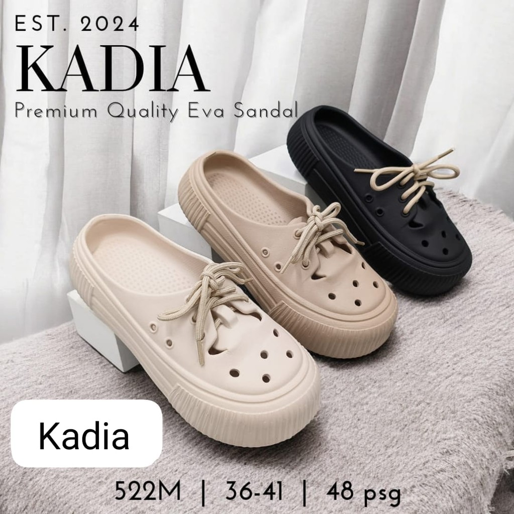 Edgy Casual Slip-On รองเท้าแตะสําหรับผู้หญิงและเด็กผู้หญิงรองเท้าแตะแพลตฟอร์มพื้นหนา Kadi K 522 M & 