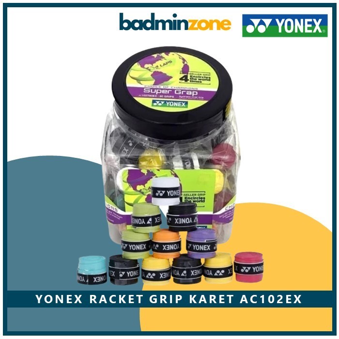 Yonex AC102 Original แบดมินตันยาง Grip Overgrip Racket AC102EX รอบ AC 102 T60