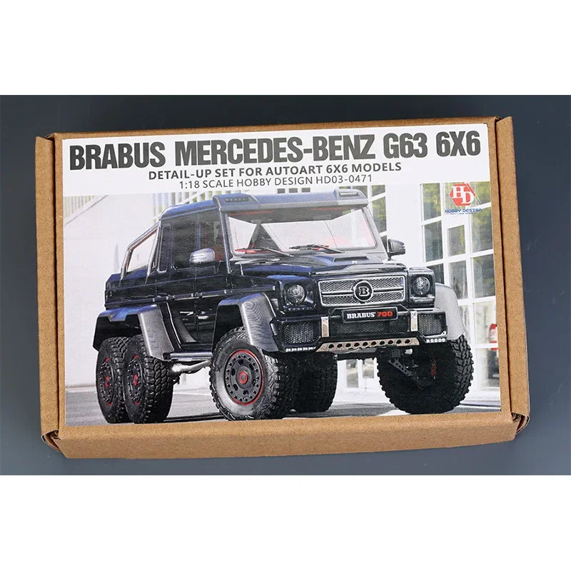 Hobby Design HD03-0471 1/18 Brabus G63 6X6 ชุดรายละเอียดสําหรับ AUTO 6X6 Hand Made Arts Hobbyist ของ