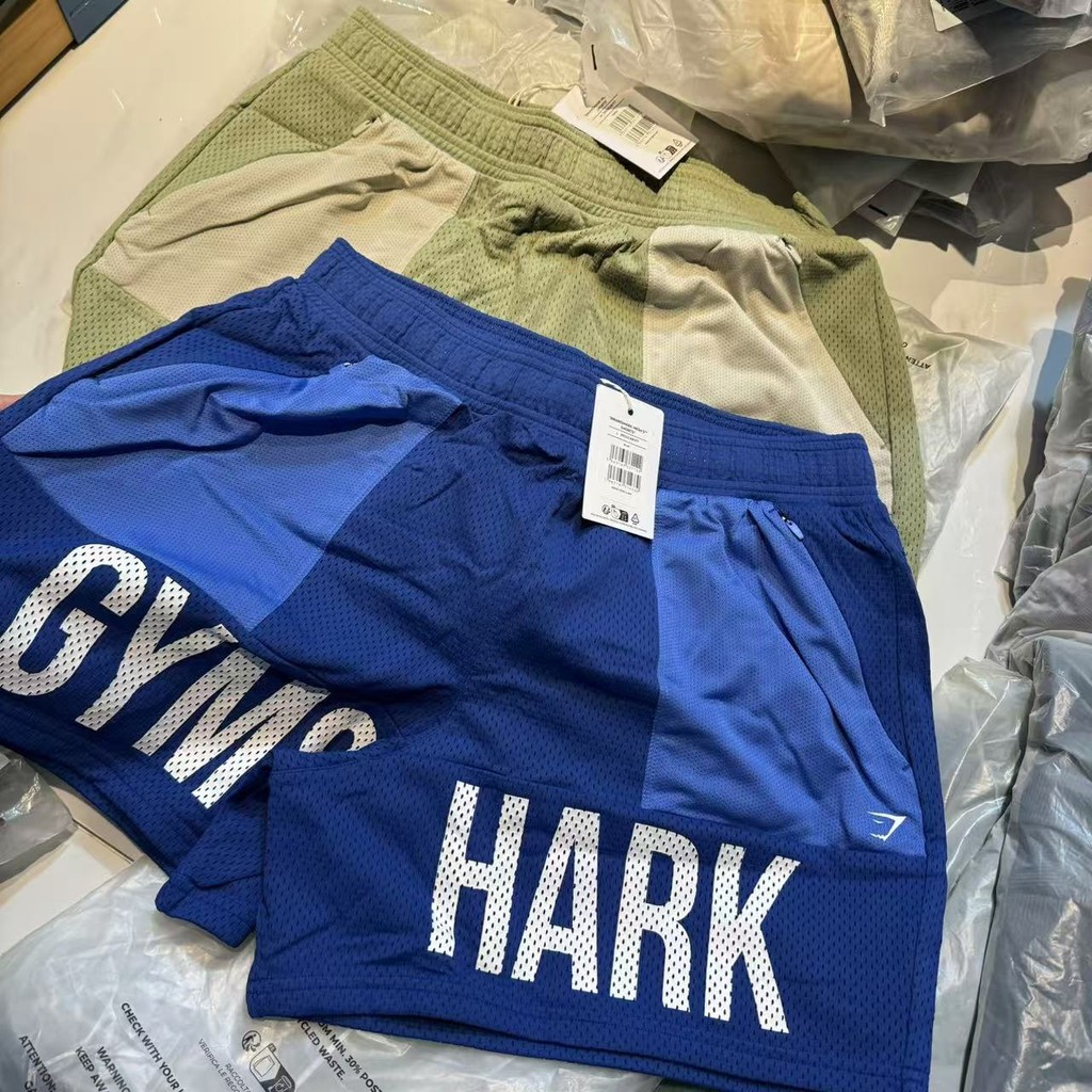 fish Sports Gymshark Brandmark Mesh 5" Shorts 网眼速干拉链短裤