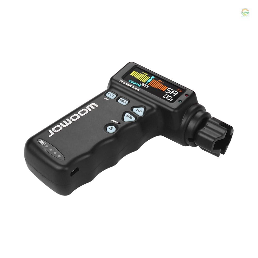 JOWOOM T2 จูนเนอร์กีตาร์อัจฉริยะอเนกประสงค์ Peg String Winder สําหรับกีตาร์ Ukulele Chromatic Tuning