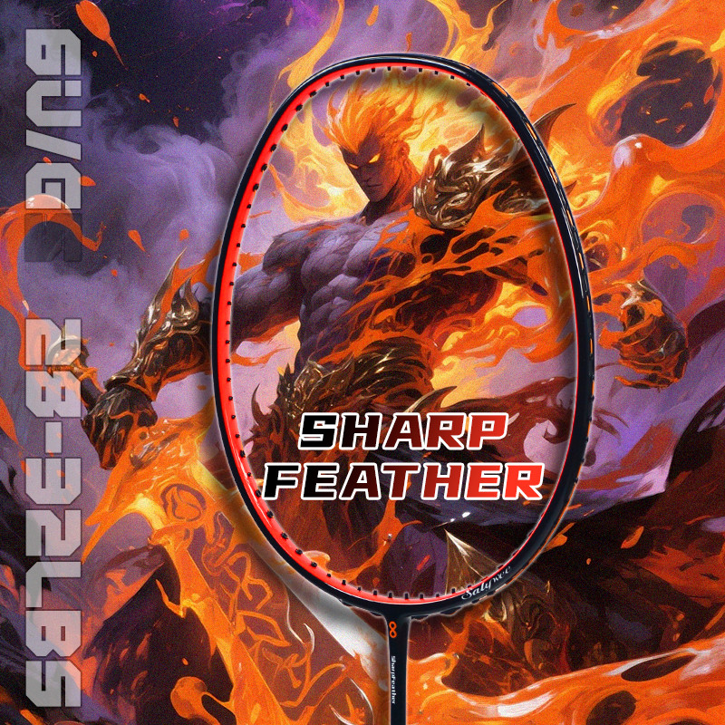 SALYWEE Sharp Feather คาร์บอนไฟเบอร์ Speed Racket T1000 6U Max 32LBS G5 น้ําหนักเบา Offensive ไม้แบด