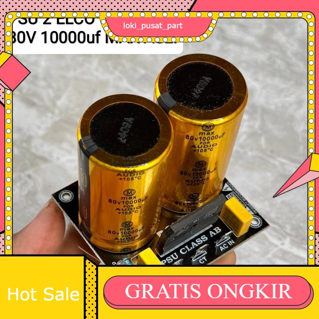 Psu 2 elco max 80v 10000 uf max เดิม