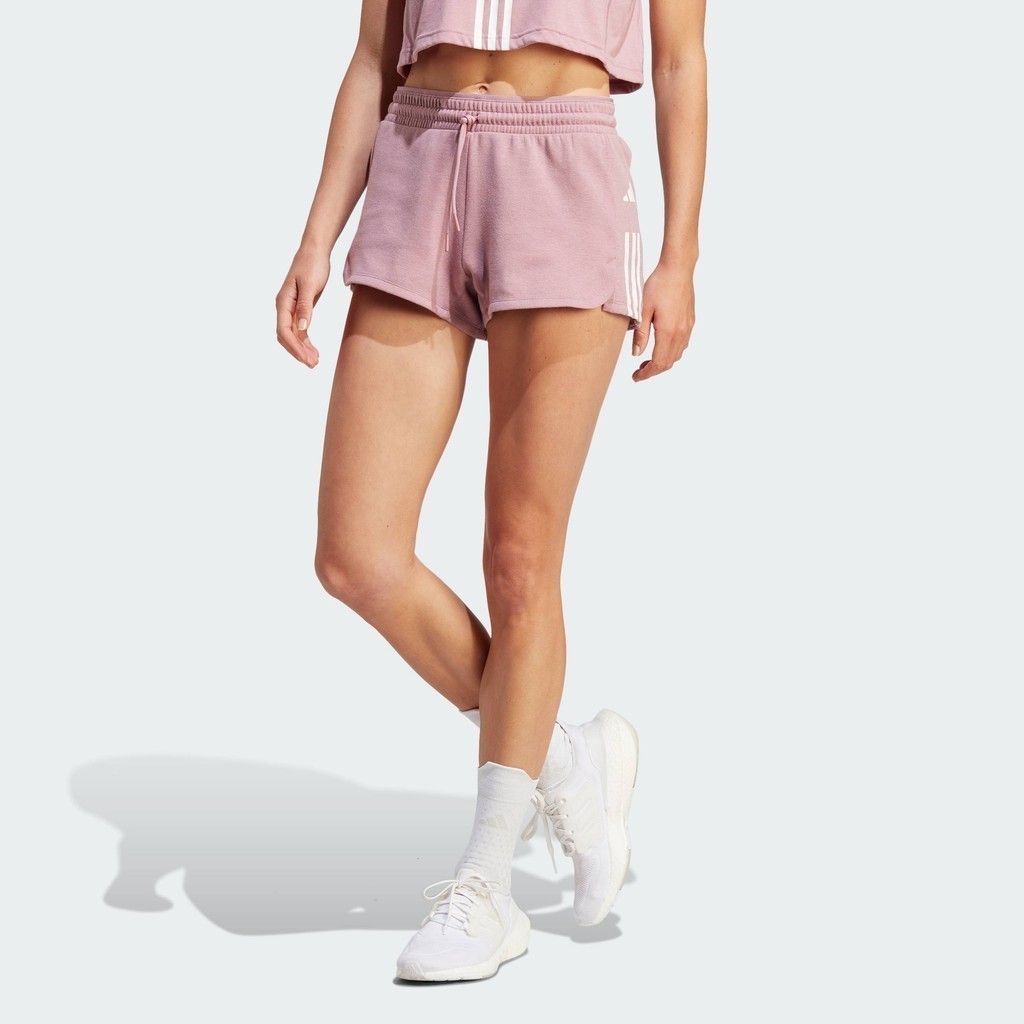 adidas Gym & Training Train Essentials Cotton 3-Stripes Pacer Shorts Women Pink IM5030