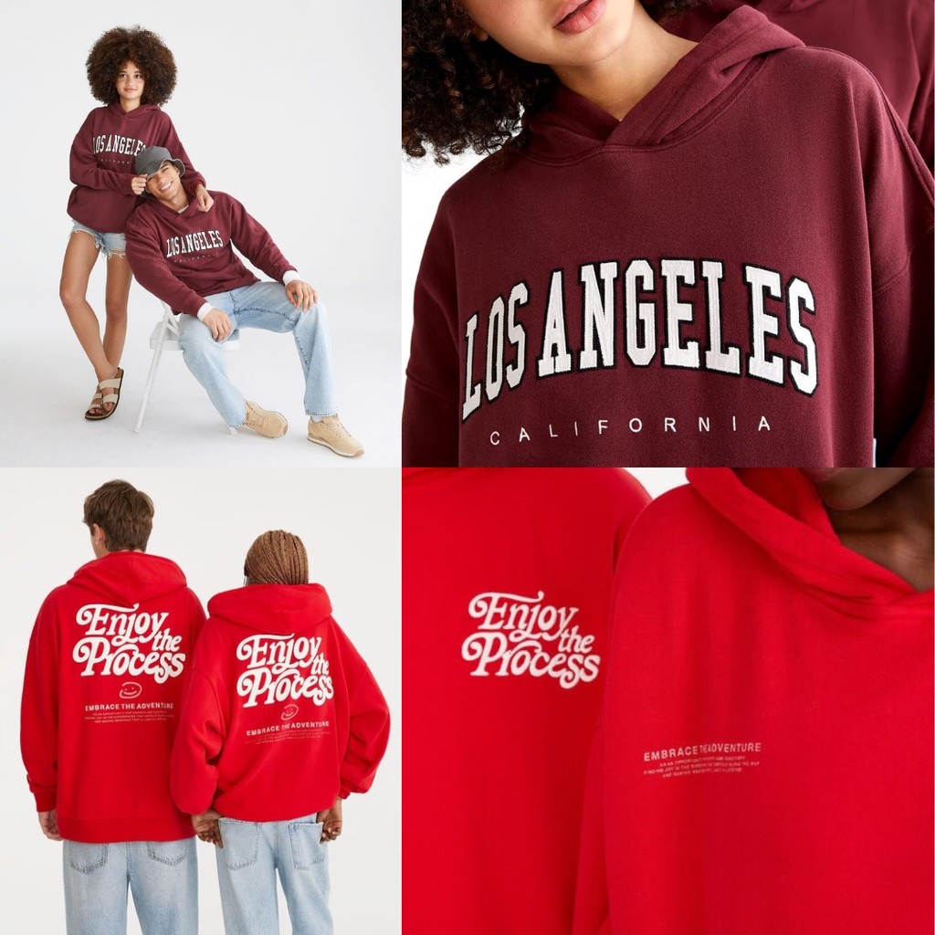 สีของคุณ 1329 AERO HOODIE PULLOVER OVERSIZE