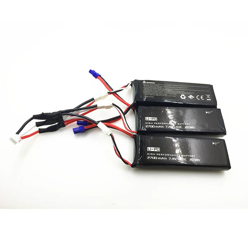 Hubsan H501S H501C RC Quadcopter 7.4V 2700mAh Lipo และ 3 ใน 1 สายชาร์จอะไหล่อุปกรณ์เสริม