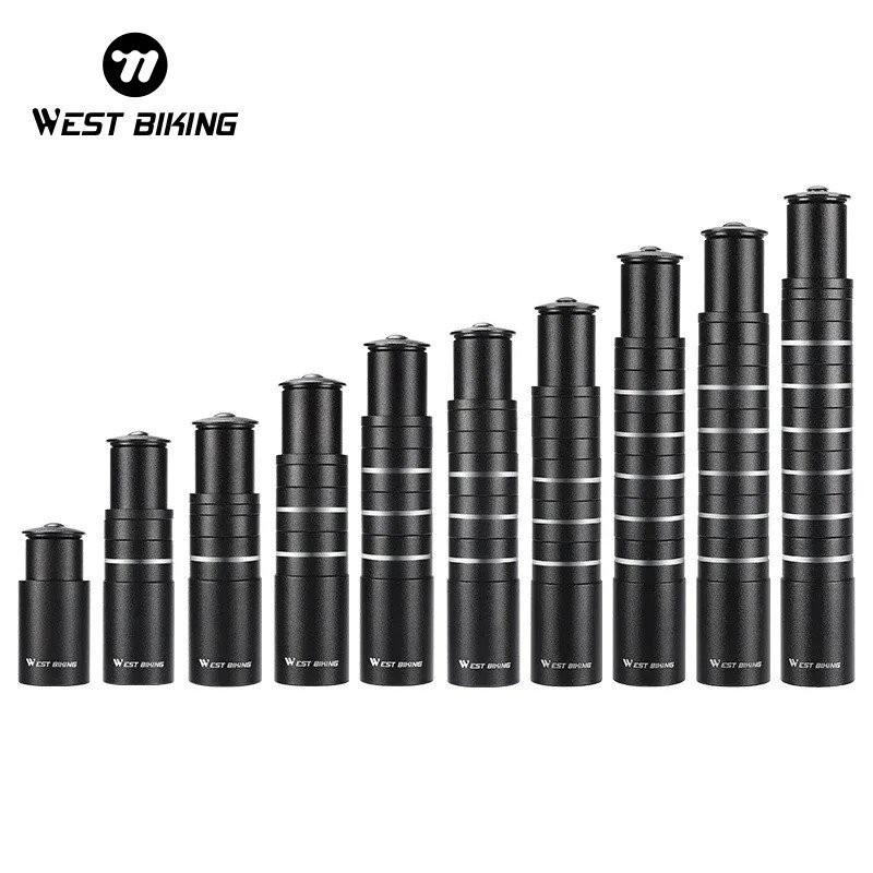 .WEST BIKING ส้อมจักรยานขยายความสูง อลูมิเนียม สำหรับ MTB และ BMX Handlebar Rise-Up Spacer