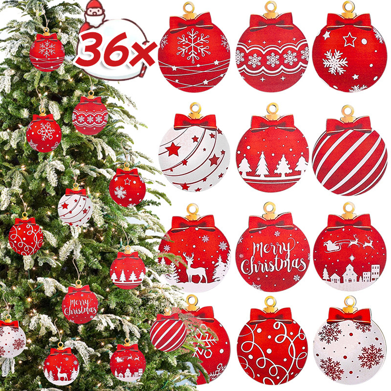 Ball โบว์คริสต์มาสสำหรับตกแต่งต้นไม้ - แขวนได้
