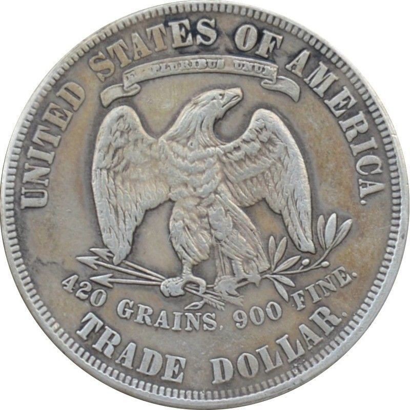 39 มม.ปีสุ่มเรือ Meilijian สหรัฐอเมริกา Trading เหรียญเงินดอลลาร์เหรียญทองเหลืองเทพธิดานั่ง Ocean 8.