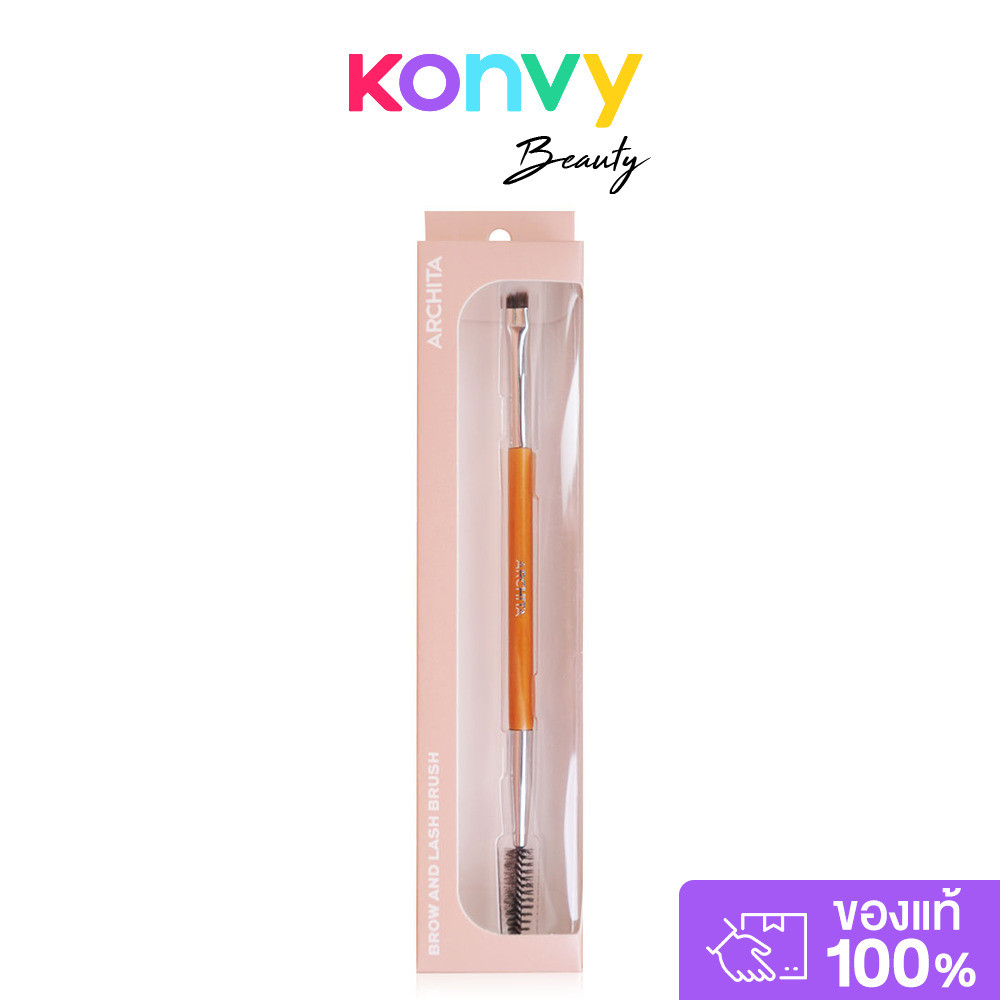 ARCHITA Brow And Lash 1pc แปรงเขียนคิ้วพร้อมแปรงปัด.