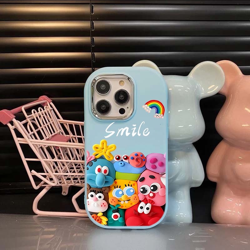 HP BOBO BOBO⭐สําหรับ Samsung Softcase + แก้ว Popsocket เคสซิลิโคน Samsung A71 A7 2018 A72 A73 5G NOT