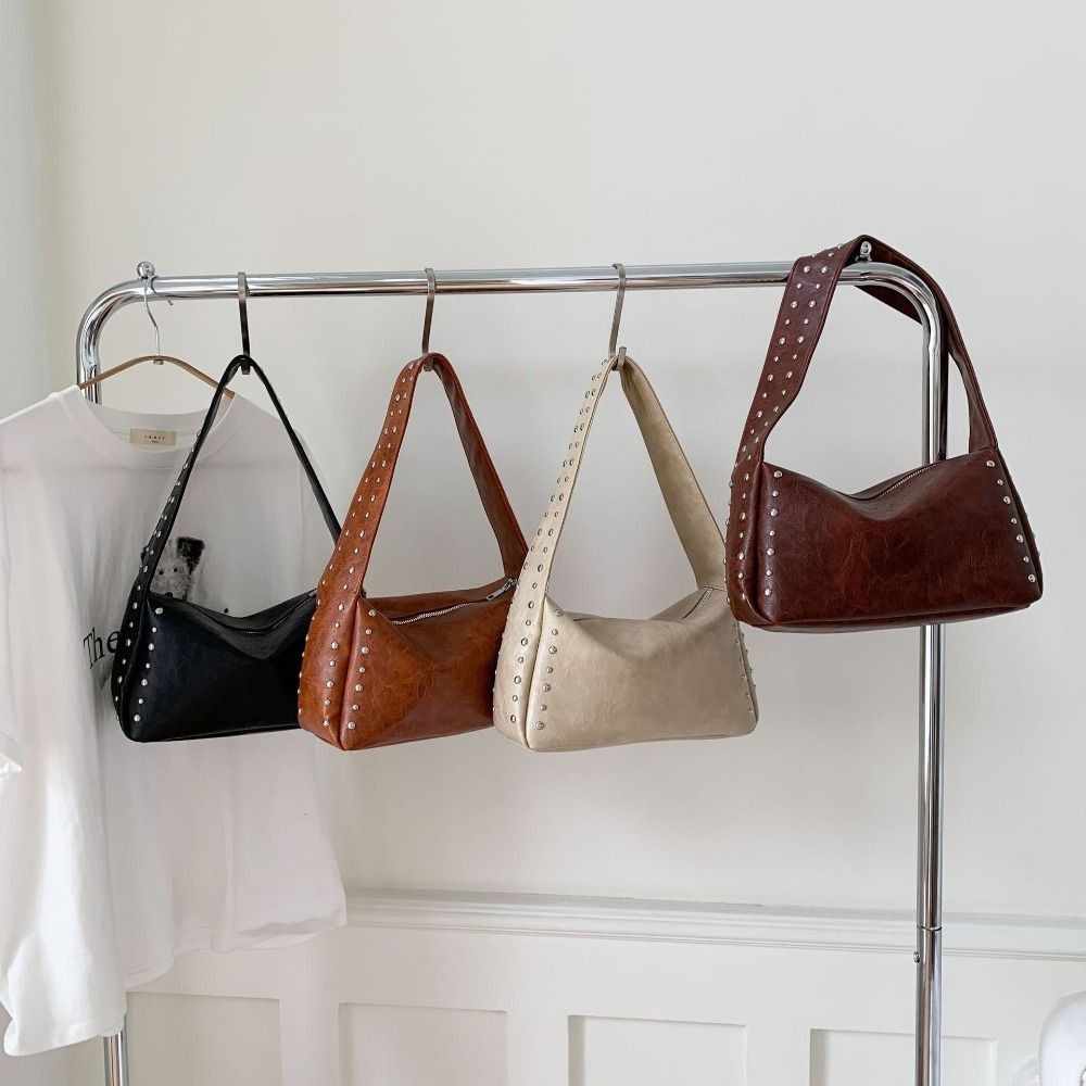 กระเป๋าถือ LUNAEDGE Retro Rivet ออกแบบตามแฟชั่นpunkและโมเดิร์น สำหรับฤดูใบไม้ร่วง - รูปที่ 5