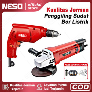 NESO German Tools Angle Grinder/Electric Drill  (COD) Mesin Bor/Mesin Gerinda 100mm 4 inch 10mm Bolak Balik Bor Listrik Untuk Bor Tembok Kayu dan Besi