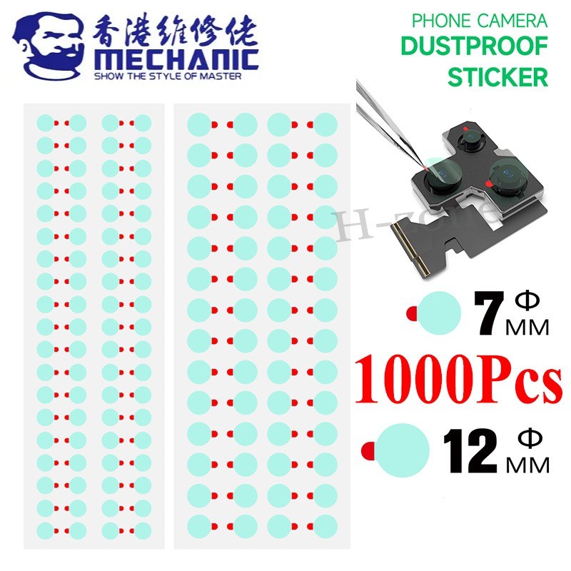 ช่าง DP12 1000ชิ้น/แพ็คโทรศัพท์กล้องสติกเกอร์ป้องกันเหมาะสําหรับด้านหลัง/ด้านหน้าซ่อมกล้องป้องกันรอยขีดข่วนและกันฝุ่น