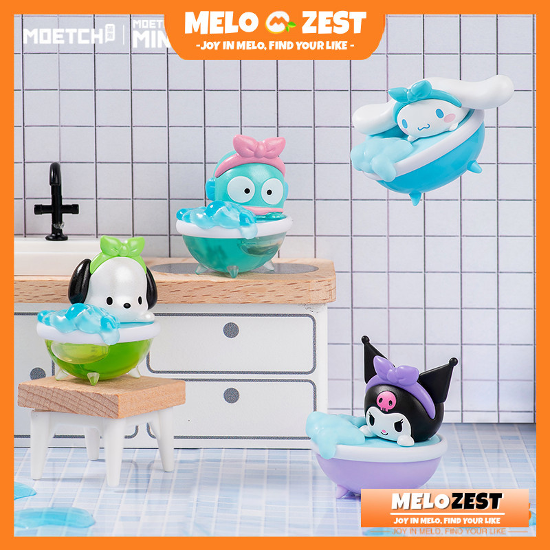ของแท้ Miniso Sanrio Bubble Bath Mini beans ถั่ว Cute beans ถั่ว Kuromi Kitty Ugly Fish Mini Blind B