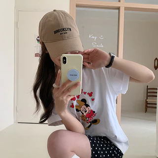 Style studio ชิปปิ้ง💕หมวกเบสบอล Brooklyn สไตล์ American College ปลายงอ Soft Top ล้าง ใส่ได้ทั้งหญิงชาย