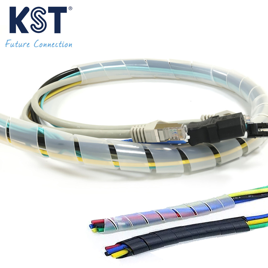 ไส้ไก่พันสายไฟ(ขาว/ดำ)Spiral Wrapping Band แพ็คละ 10 เมตร (หมดแล้วหมดเลย จำนวนจำกัด) - รูปที่ 4