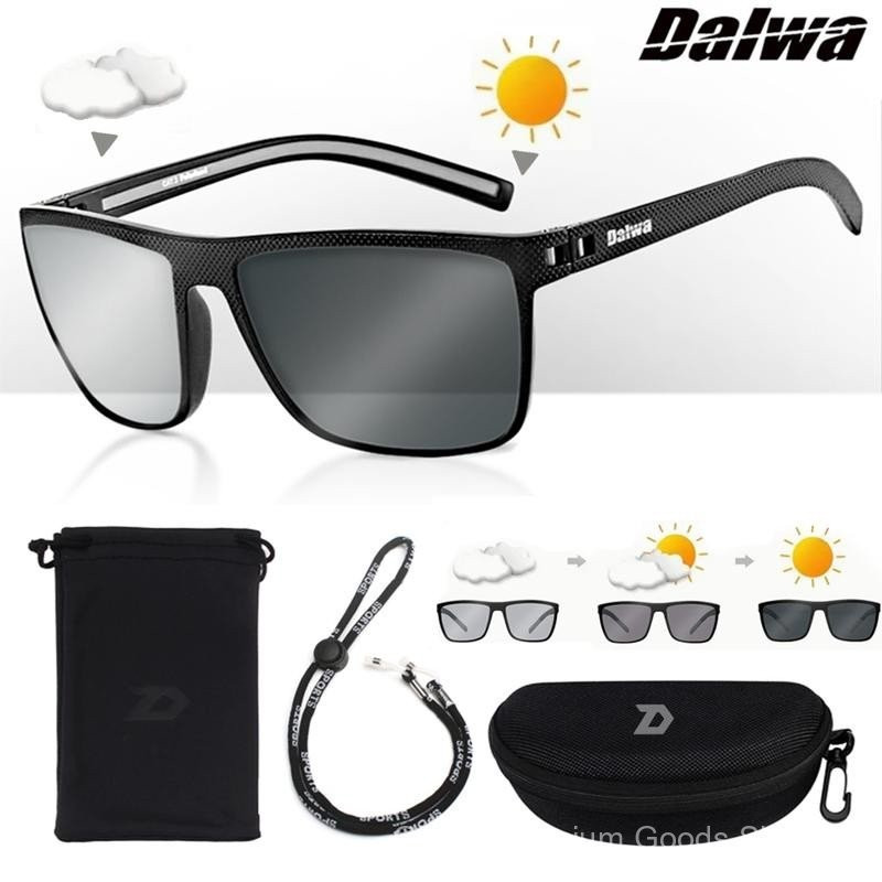 แว่นตากันแดดสำหรับตกปลาโพลาไรซ์, dalwa, ปรับได้ทุกขนาดศีรษะ, ผู้ชาย, เหมาะสำหรับขับรถ, เดินป่าและตกป