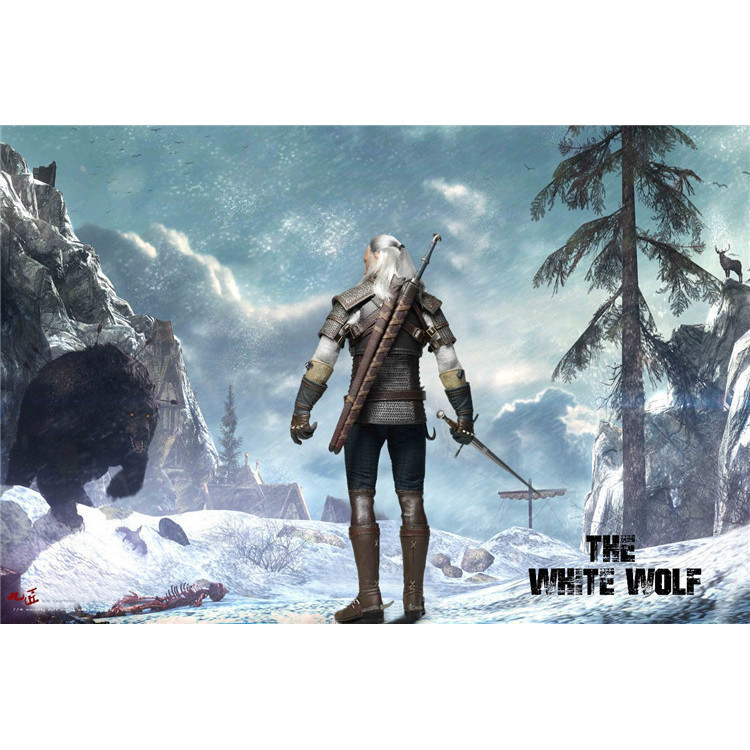 [Collection Boutique] Ready Stock Nine Craftsman Nine Craftsmen J-001 1/6 White Wolf Geralt Action F
