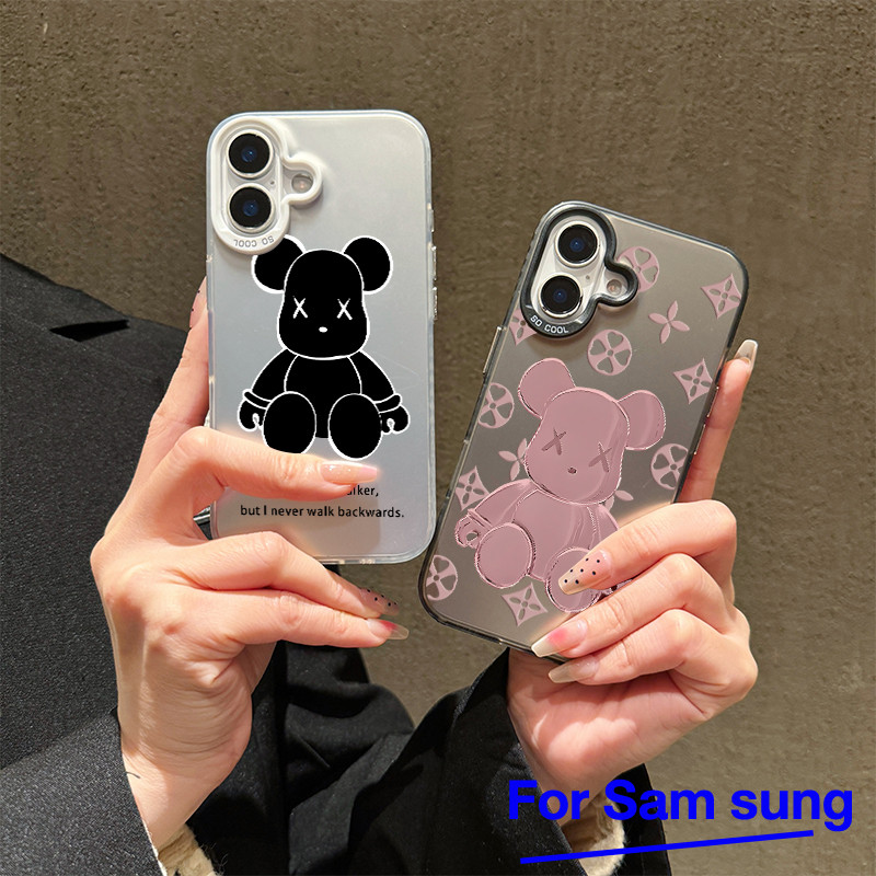 For Samsung เคส A06 A16 4G 5G A12 หมีขี้หนูสีดำ M12 A04s A13 5G A25 A12 A03 A02s A05 A06 A14 M12 A30s A04s A50 A50s - รูปที่ 7