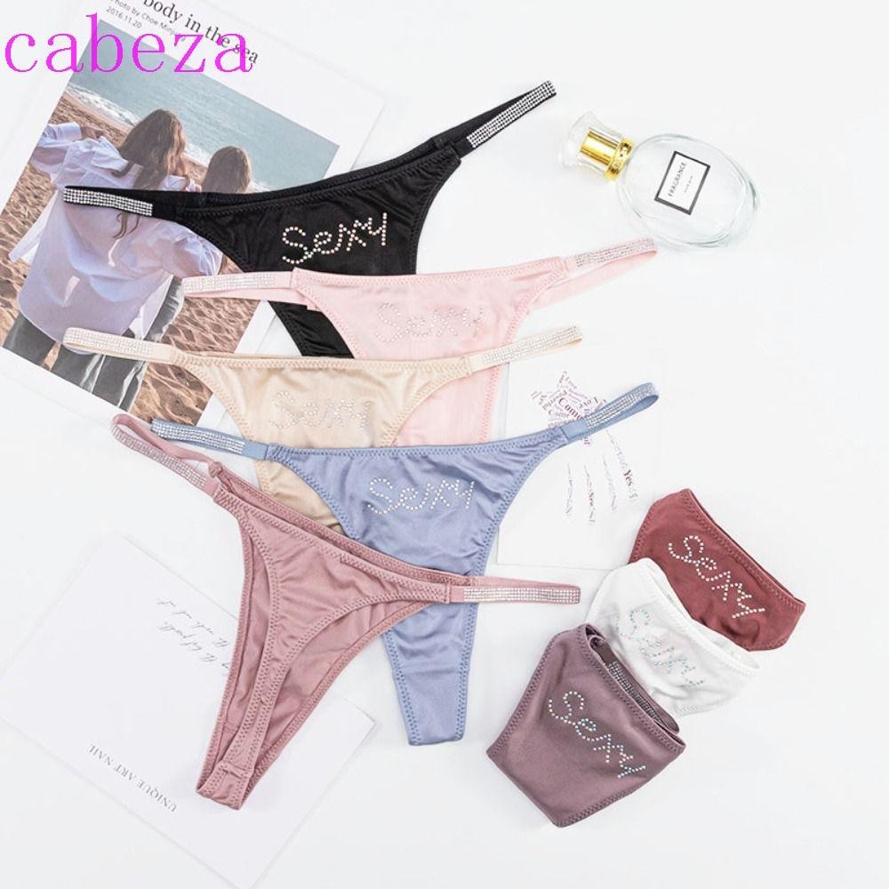 Cabeza กางเกงชั้นในไม่มีรอยต่อ,ต่ําเอวสีทึบผู้หญิงทอง,หวานบางเข็มขัดกีฬากางเกงกางเกงRhinestoneสาว