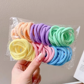 ยางรัดผมสไตล์เกาหลี 30/50ชิ้น สไตล์เรียบง่าย เครื่องประดับผม เด็กและผู้ใหญ่