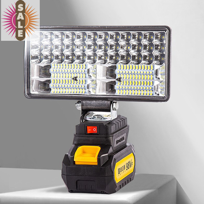 On สําหรับ Makita 18V Li-ion ไฟ LED ทํางาน 3/4 นิ้วไฟฉายแบบพกพาโคมไฟน้ําท่วมฉุกเฉิน Camping โคมไฟ A