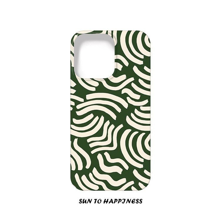Chaos Stripes ภาพประกอบที่ไม่ซ้ํากันเคสโทรศัพท์ iPhone เหมาะสําหรับ iPhone 7/8plus 11 13 14 12 15 promax เคสป้องกันโทรศัพท์ xr xs xsmax เคสแข็ง 15 14 13 12 11 pro ป้องกัน 8IKF