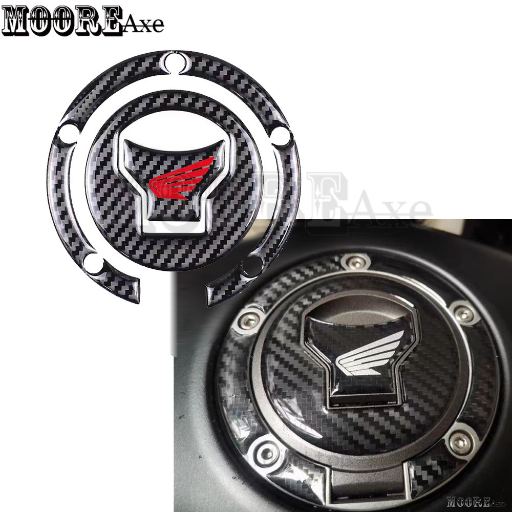 Mooreaxe สําหรับ Honda CB500X CBR500R CB500F CL300 CL500 รถจักรยานยนต์คาร์บอนถังน้ํามันเชื้อเพลิงฝาครอบ Pad สติกเกอร์รูปลอกสติกเกอร์ป้องกันรอบสติกเกอร์
