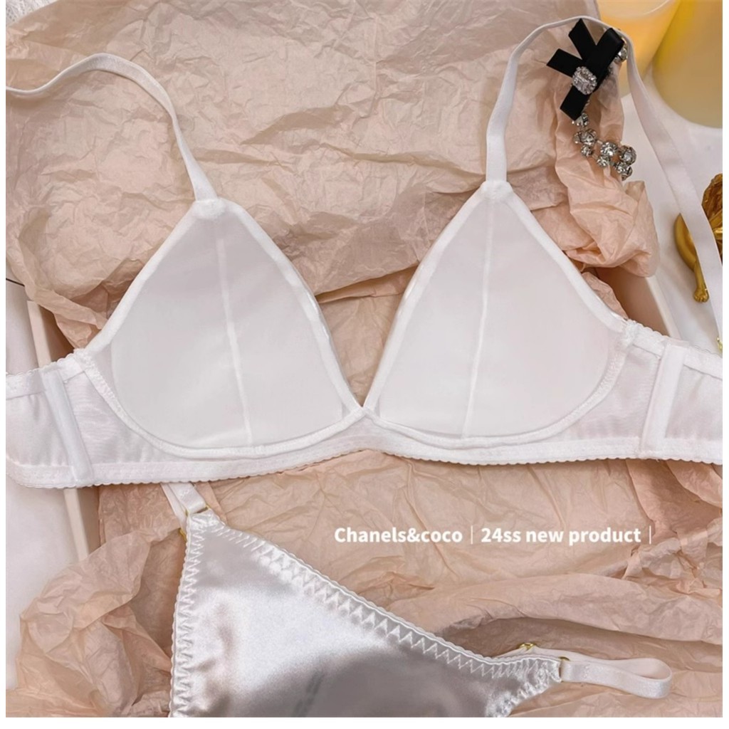 ชุดชั้นในดันทรง ลูกไม้ เซ็กซี่ บางเฉียบ ใส่สบาย ครึ่งคัพ สไตล์ฝรั่งเศส สําหรับผู้หญิง - รูปที่ 6
