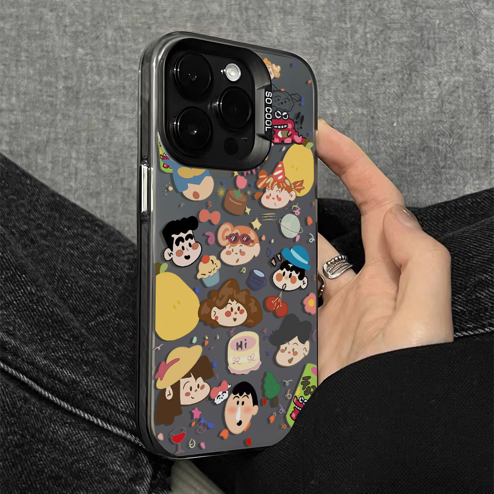 Fusion GADGET เหมาะสําหรับ Crayon Shin-chan Family iPhone 11 13 12 14 15 Pro MAX 7 8 6 6s Plus XR XS