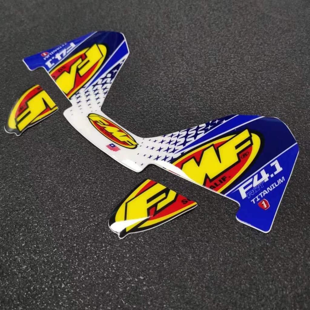 01สติกเกอร์ฟิล์มคริสตัล FMF Off-Road 3M F4.1 สําหรับติดท่อไอเสียรถจักรยานยนต์ 0101