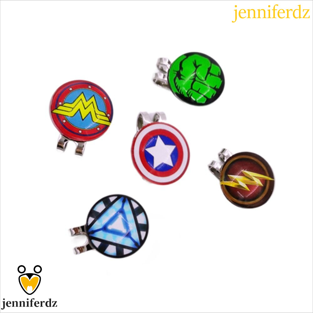 Jenniferdz คลิปมาร์กเกอร์ติดหมวกกอล์ฟ โลหะ ของขวัญ สําหรับฝึกตีกอล์ฟ