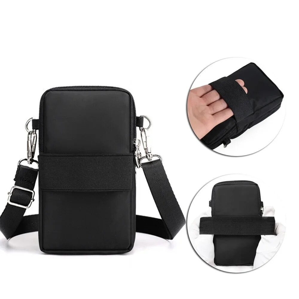 กระเป๋าโทรศัพท์มือถืออินเทรนด์กระเป๋าสะพายข้างขนาดเล็กกระเป๋าสตรีผ้าใบกระเป๋าโทรศัพท์มือถือลายตัวอักษรผีเสื้อเดินทาง - รูปที่ 2