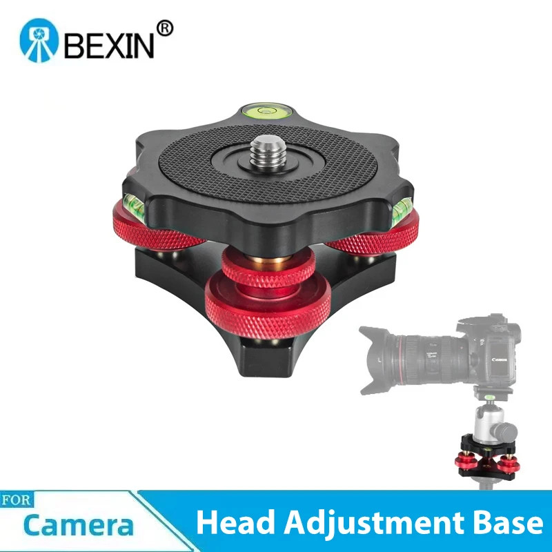 Bexin LP-64 อุปกรณ์เสริมการถ่ายภาพปรับระดับขาตั้งกล้องอะแดปเตอร์ Balanced Quick Release Clamp สําหรับกล้อง Dslr