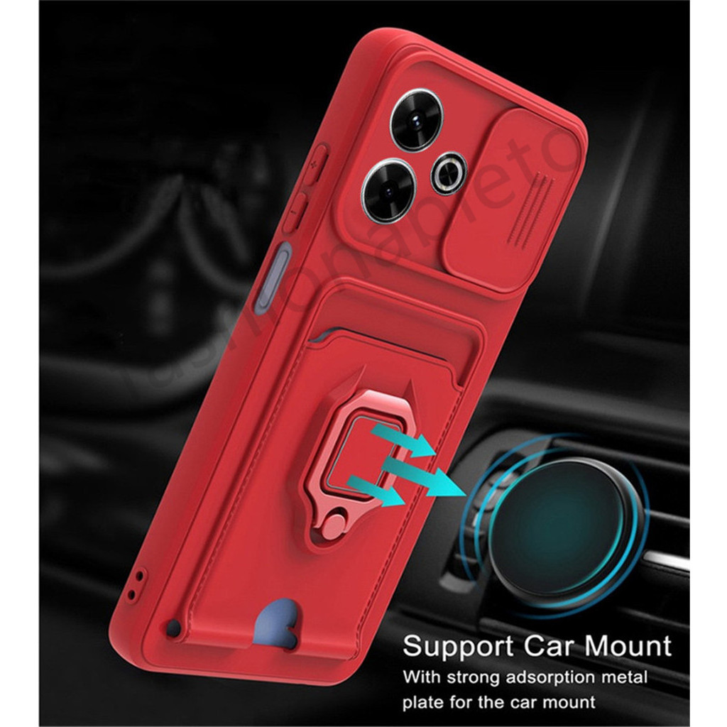 สําหรับrealme C63 C61 C65 C67 C51 C53 C55 Nfc C 63 C 61 C 67 Note50 RealmeC63 เคสโทรศัพท์TPUซิลิโคนช่องใส่การ์ดวงเล็บPushเลนส์กล้องกันกระแทกป้องกันBacKฝาครอบ - รูปที่ 3