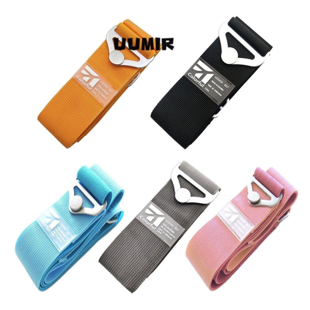 UUMIR สายรัดหัวเข็มขัดกระเป๋าเดินทาง สายรัดข้ามป้องกันการโจรกรรม สายรัดคงที่ เข็มขัดบรรจุ